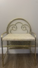Gold vanity bench for sale  Vergennes