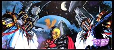 1990ca poster illustrazione usato  Italia