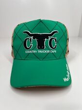 Boné Country Trucker boné chapéu verde marrom touro ajustável tamanho único serve para a maioria comprar usado  Enviando para Brazil