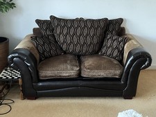 Seater sofa faux for sale  HUDDERSFIELD