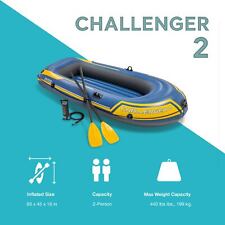 Conjunto de barco inflável INTEX Challenger 2 com bomba de ar e remos | 68367EP (caixa aberta) comprar usado  Enviando para Brazil