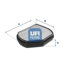 Pasuje do UFI 54.270.00 FILTR POW.KABINY DB W210 /WEGLOWY/magazyn w Wielkiej Brytanii na sprzedaż  Wysyłka do Poland