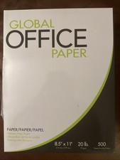 Papel de escritório global 8,5” x 11” | 20 lb | 500 folhas | ** LOTE DE 7** comprar usado  Enviando para Brazil