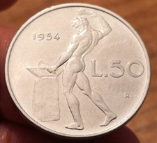 Moneta lire 1954 usato  Olbia