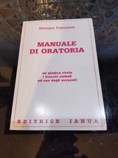Manuale oratoria gennaro usato  Cesena