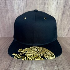Boné de beisebol capacete preto aba plana - Chapéu coroa alta Snapback ajustável | OSFM comprar usado  Enviando para Brazil