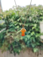 Gold mushroom necklace for sale  DARTFORD