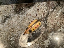 Isca de pesca vintage Wisconsin Lauby minnow antiga caixa isca robalo Walleye comprar usado Isca de pesca vintage Wisconsin Lauby minnow antiga caixa isca robalo Walleye comprar usado  Enviando para Brazil