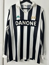 Camiseta de futebol vintage genuína rara Juventus 1992 Kappa Danone tamanho G comprar usado  Enviando para Brazil