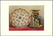 1863 MOSAICO TAMPO DE MESA E SEU PEDESTAL Salviati de Veneza cromolitógrafo (WA108) comprar usado  Enviando para Brazil