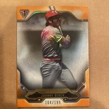 2020 Topps Triple Threads Johnny Bench Amber Parallel /199 SP comprar usado  Enviando para Brazil