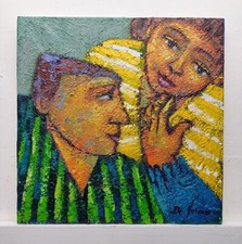 Dipinto quadro figure usato  Vodo Cadore