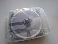 Console Sony PSone (PS1 Slim) capa transparente região livre MFO azul LED GameID bios comprar usado  Enviando para Brazil