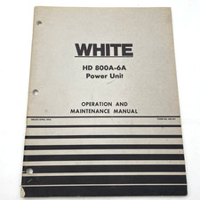 Usado, White Minneapolis Moline HD 800A-6A Unidade de Energia Proprietários Operadores Manual MM comprar usado  Enviando para Brazil