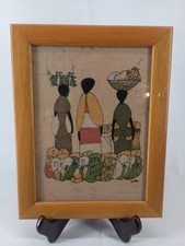 Vintage framed batik for sale  Centralia