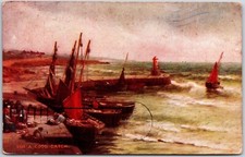 Uma boa captura, cartão postal de arte, barcos de pesca pescadores veleiro cartão postal 1909 comprar usado  Enviando para Brazil