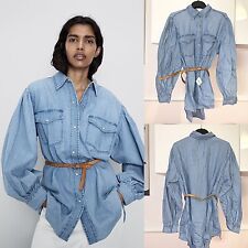 Zara camicia denim usato  Roma