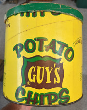 Vintage Caras Batata Chips Pacote de Festa Banheira de Papelão Recipiente Caras Alimentos Raros comprar usado  Enviando para Brazil