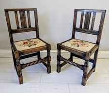 Pair oak hall for sale  SKIPTON