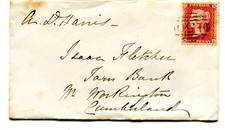 1857 1d. red for sale  NOTTINGHAM