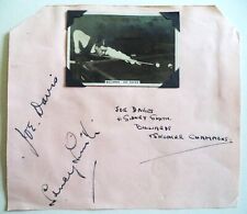 JOE DAVIS & SIDNEY SMITH 1938 WORLD SNOOKER ÚLTIMO PAR DE TINTA ORIGINAL AUTÓGRAFO comprar usado  Enviando para Brazil