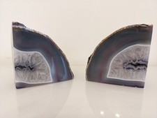 Purple bookend geodes for sale  LONDON