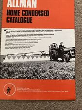 Allman products catalogue for sale  HITCHIN