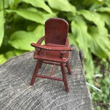 Cadeira alta de madeira vintage miniatura para casa de bonecas comprar usado  Enviando para Brazil