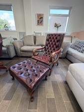 Chesterfield oxblood leather for sale  STANLEY