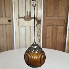 Vintage amber glass for sale  NOTTINGHAM