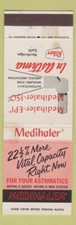 Matchbook cover medihaler for sale  USA