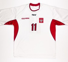 Kit Camisa Olisadebe #11 Polônia 2000 Tico Home Jersey Polska, usado comprar usado  Enviando para Brazil