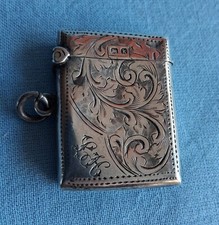 Silver vesta case for sale  SPALDING