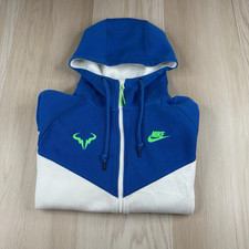 Jaqueta Nike masculina grande azul branca Rafa Nadal Tech com capuz de lã ATP Finals comprar usado  Enviando para Brazil