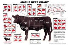 Angus beef chart for sale  Las Vegas