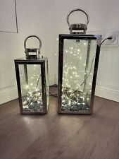 Windlichter chrom lichterkette gebraucht kaufen  Bremen