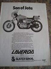 LAVERDA THE ROAD RACER FILHO DE JOTA SLATER BROS HEREFORD ANÚNCIO A4 ARQUIVO 43 comprar usado  Enviando para Brazil