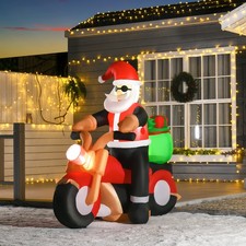 5.5ft inflatable santa for sale  GREENFORD