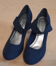 Elegante blaue riemchenpumps gebraucht kaufen  Gladenbach