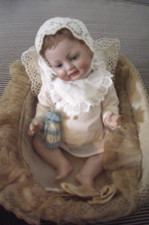 Hertel & Schwab "WSK" Porcelana biskuitowa Postać Dziecko 25 cm!!! na sprzedaż  Wysyłka do Poland