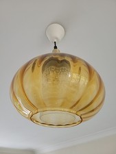 Retro glass lightshade for sale  RUTHIN