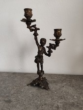 Bougeoir ancien régule. d'occasion  Fayence