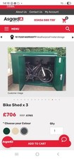 Asgard bike shed for sale  PETERSFIELD