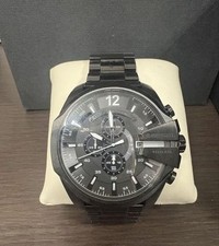Relógio cronógrafo masculino preto aço inoxidável Diesel 10 BAR resistente à água comprar usado  Enviando para Brazil