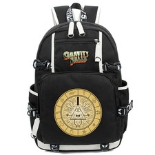 Mochila de lona cosplay Gravity Falls Bill cifra bolsa de ombro escolar viagem comprar usado  Enviando para Brazil
