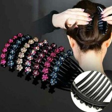 Para mujeres Cristal Peine Clip Pasadores Slide Flor Nupcial Accesorios Horquilla Regalo segunda mano  Embacar hacia Mexico
