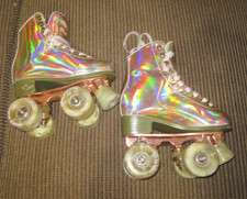 Patins de calçada usados Angels Skates ouro rosa infantil tamanho 1 comprar usado  Enviando para Brazil