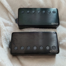 Captadores humbucker de guitarra EMG 57-7H / 66-7H ativos 7 cordas - Usado - Preto cromado, usado comprar usado  Enviando para Brazil