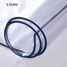 Toalha de mesa de vidro macio PVC transparente impermeável retangular tapete de mesa comprar usado  Enviando para Brazil