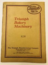 Antique 1918 Triumph Bakery Machinery Mixers CINCINNATI Ohio CATALOG Illustrated segunda mano  Embacar hacia Argentina